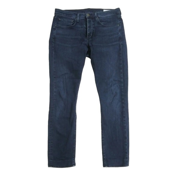 Rag Bone Mens Size 31 Fit 1 Extra Slim Blue Denim Jeans Bayview Pants Button Fly - Picture 1 of 12